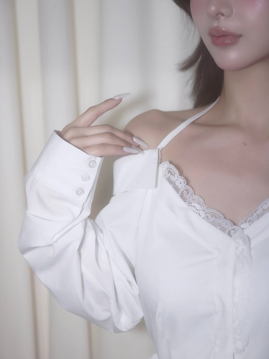 モデル:158cm(着用サイズ:FREE 着用カラー:WHT)