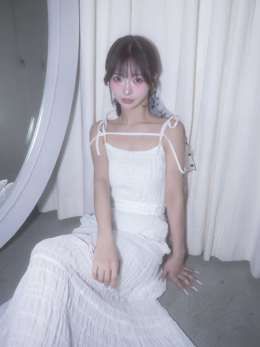 モデル:158cm(着用サイズ:FREE 着用カラー:WHT)