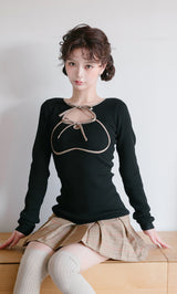 モデル:158cm(着用サイズ:FREE 着用カラー:BLK)