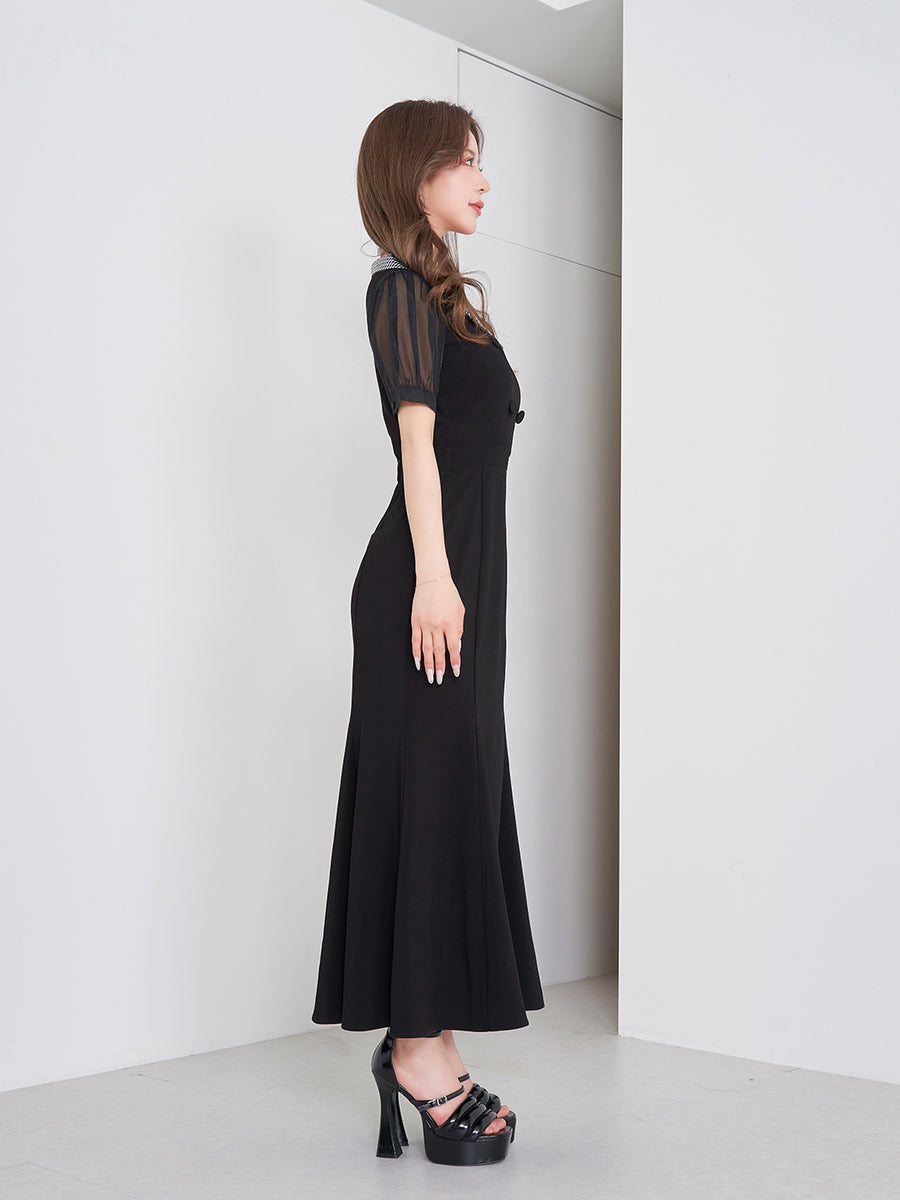 モデル:158cm(着用サイズ:FREE 着用カラー:BLK)