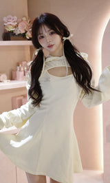 モデル:158cm(着用サイズ:FREE 着用カラー:IVO)