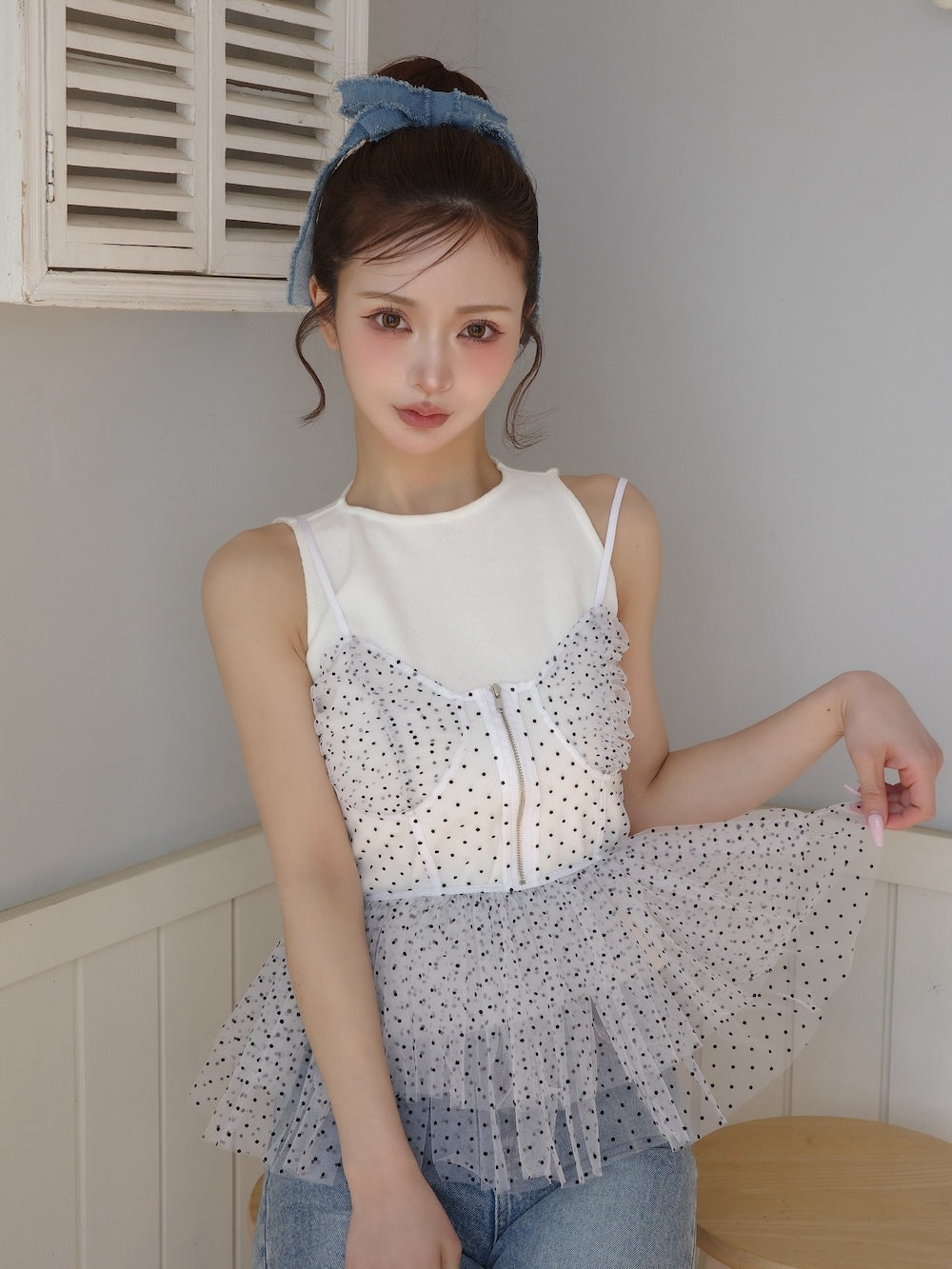モデル:158cm(着用サイズ:FREE 着用カラー:WHT)
