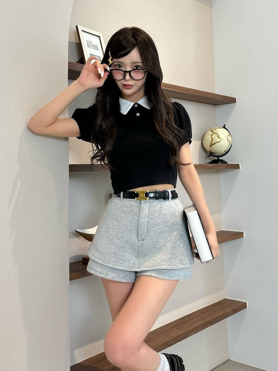 モデル:158cm(着用サイズ:S 着用カラー:GRY)
