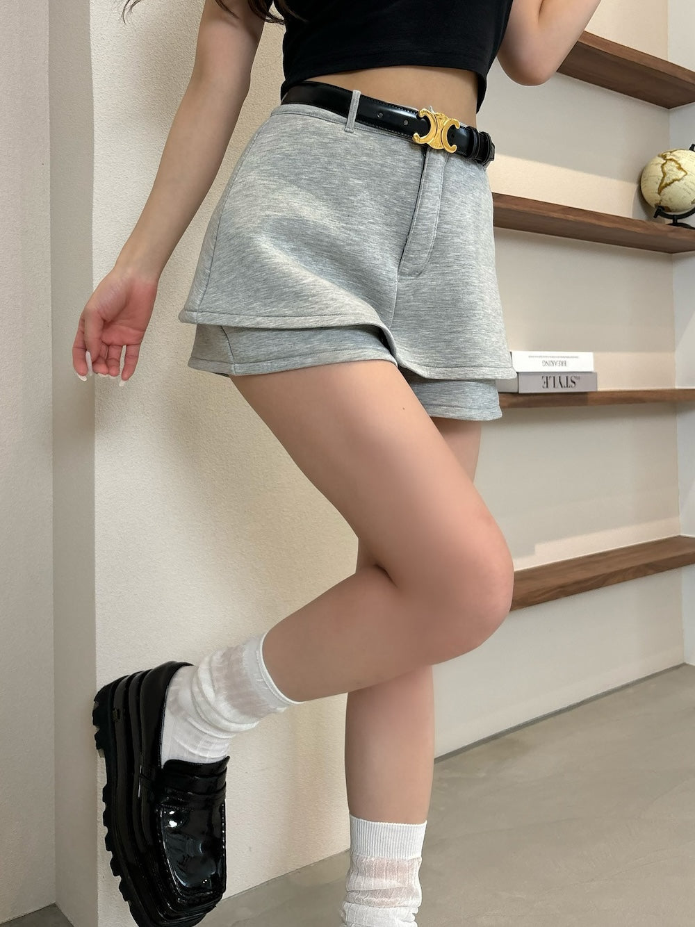 モデル:158cm(着用サイズ:S 着用カラー:GRY)