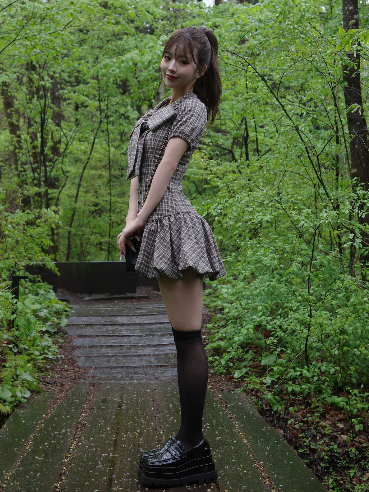 モデル:158cm(着用サイズ:FREE 着用カラー:BEG)