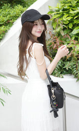 モデル:158cm(着用サイズ:FREE 着用カラー:WHT)