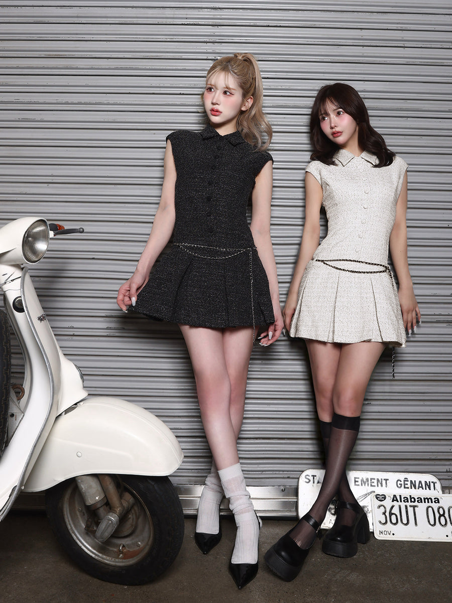 モデル:165cm(着用サイズ:FREE 着用カラー:BLK)
モデル:158cm(着用サイズ:FREE 着用カラー:WHT)