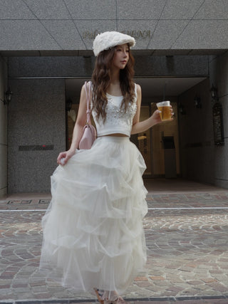 モデル:158cm(着用サイズ:FREE 着用カラー:IVO)