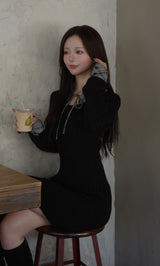 モデル:158cm(着用サイズ:FREE 着用カラー:BLK)