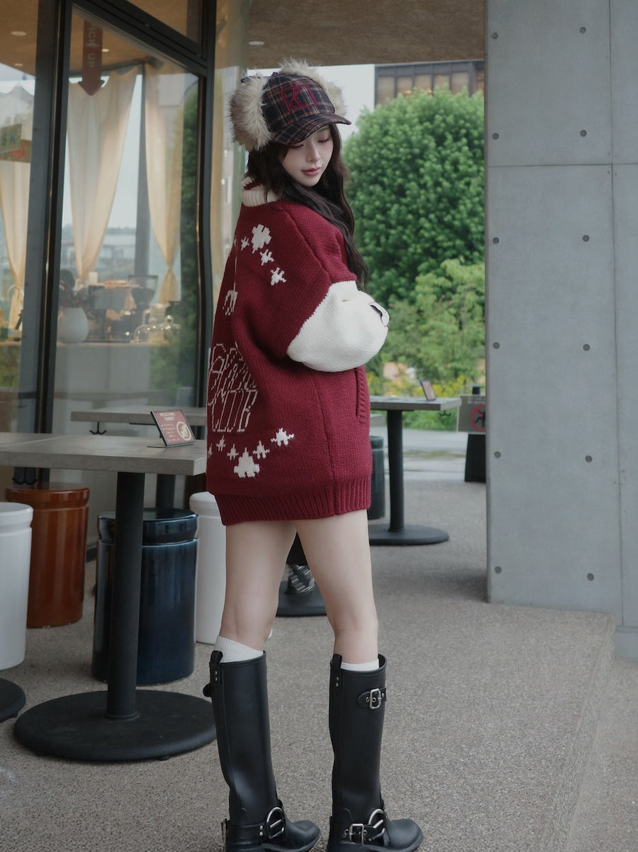 モデル:158cm(着用サイズ:FREE 着用カラー:BRD)