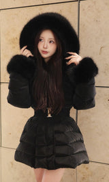 モデル:158cm(着用サイズ:XS 着用カラー:BLK)