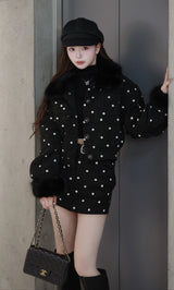 モデル:158cm(着用サイズ:FREE 着用カラー:BLK)