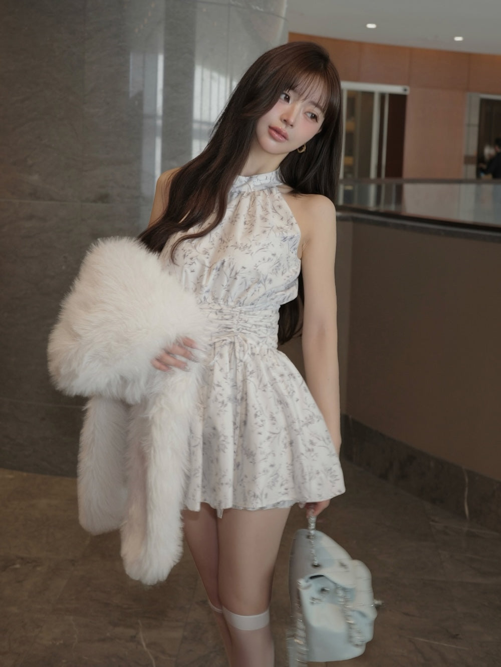 モデル:158cm(着用サイズ:FREE 着用カラー:GRY)