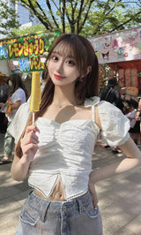 モデル:156cm(着用サイズ:FREE 着用カラー:WHT)