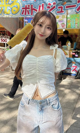 モデル:157cm(着用サイズ:FREE 着用カラー:WHT)
