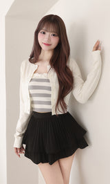 モデル:158cm(着用サイズ:FREE 着用カラー:WHT)