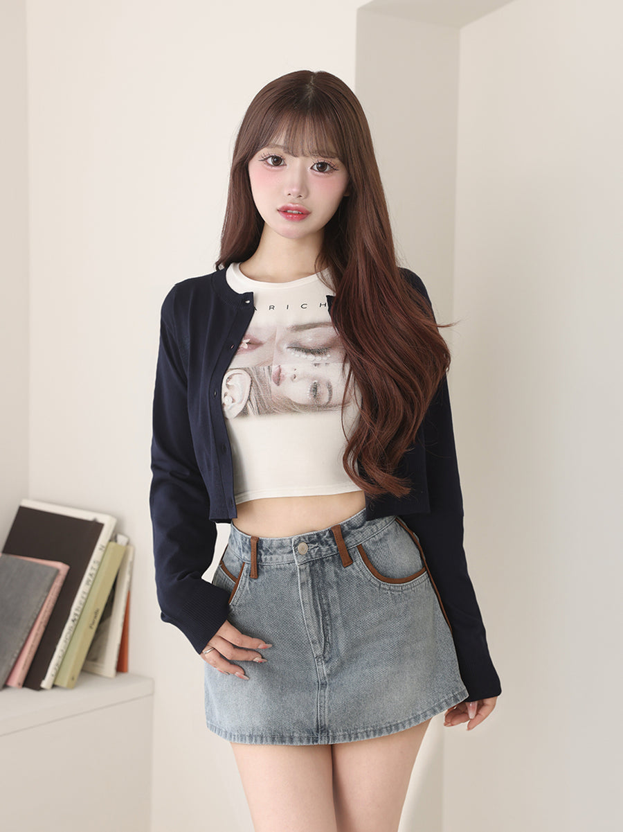モデル:158cm(着用サイズ:FREE 着用カラー:NVY)