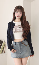 モデル:158cm(着用サイズ:FREE 着用カラー:NVY)
