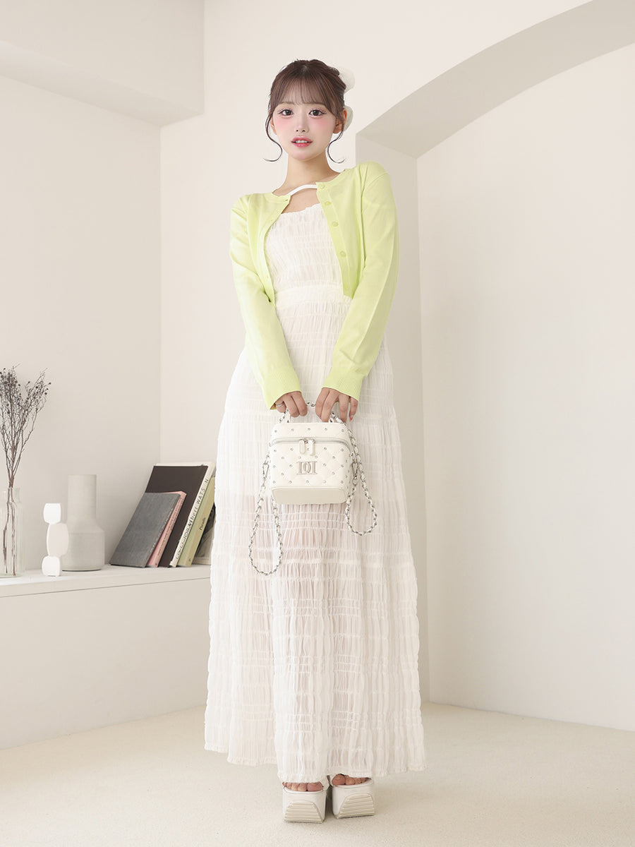 モデル:158cm(着用サイズ:FREE 着用カラー:LIM)