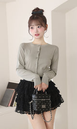 モデル:158cm(着用サイズ:FREE 着用カラー:GRY)