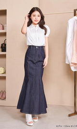 モデル:155cm(着用サイズ:FREE 着用カラー:WHT)