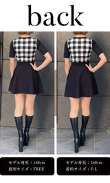 モデル:168cm(着用サイズ:FREE/F-L 着用カラー:BLK)