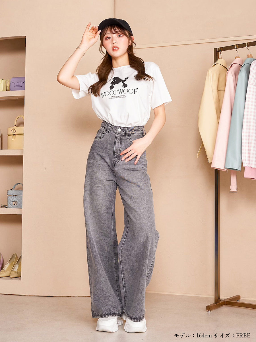 アニマルシルエットTシャツ