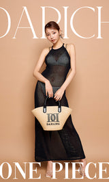 モデル:160cm(着用サイズ:FREE 着用カラー:BLK)