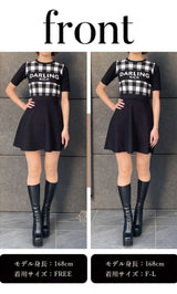 モデル:168cm(着用サイズ:FREE/F-L 着用カラー:BLK)