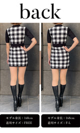 モデル:168cm(着用サイズ:FREE/F-L 着用カラー:BLK)