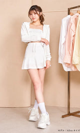 モデル:163cm(着用サイズ:FREE 着用カラー:WHT)