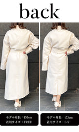 モデル:153cm(着用サイズ:F-S/FREE 着用カラー:IVO)