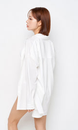 モデル:166cm(着用サイズ:FREE 着用カラー:WHT)