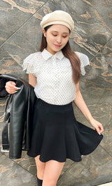 モデル:155cm(着用サイズ:S 着用カラー:BLK)