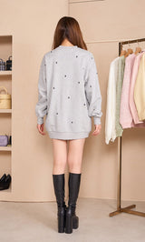 モデル:163cm(着用サイズ:FREE 着用カラー:GRY)