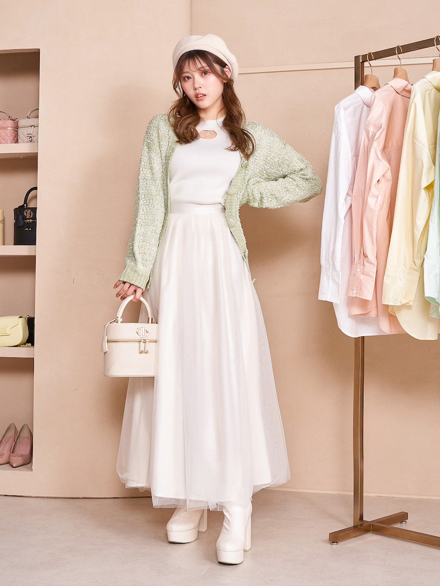 モデル:163cm(着用サイズ:FREE 着用カラー:MNT)