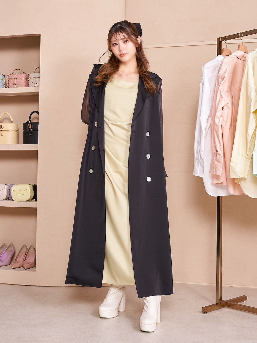 モデル:163cm(着用サイズ:FREE 着用カラー:BLK)