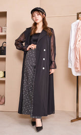 モデル:163cm(着用サイズ:FREE 着用カラー:BLK)
