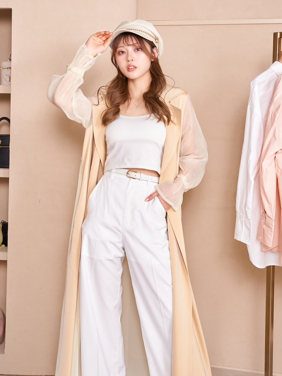 モデル:163cm(着用サイズ:FREE 着用カラー:YEL)