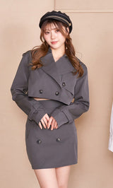 モデル:163cm(着用サイズ:S 着用カラー:C-GRY)
