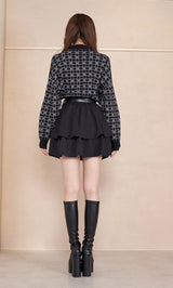 DDロゴボリュームニットトップス