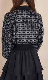 DDロゴボリュームニットトップス