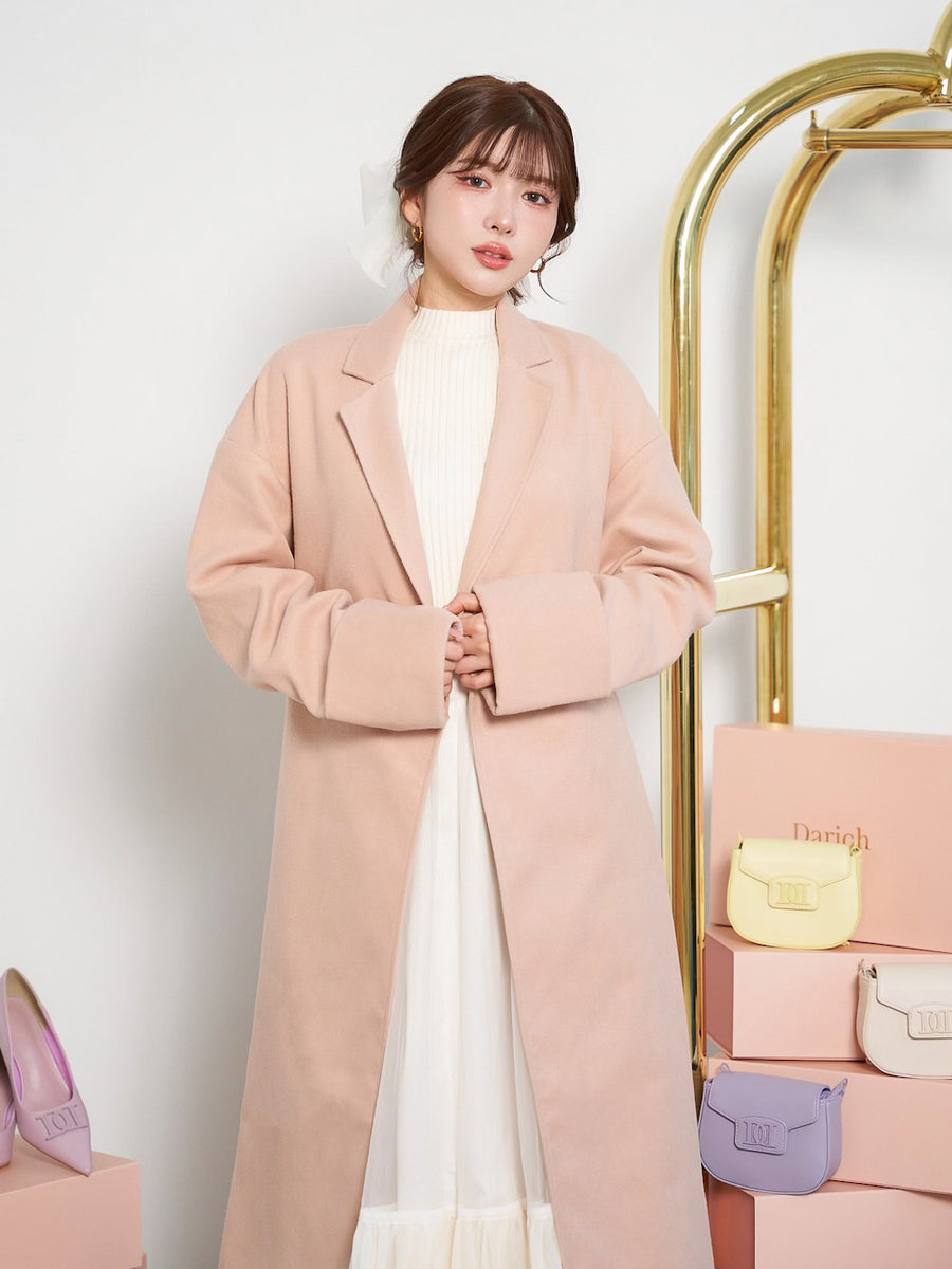 モデル:160cm(着用サイズ:FREE 着用カラー:P-BEG)