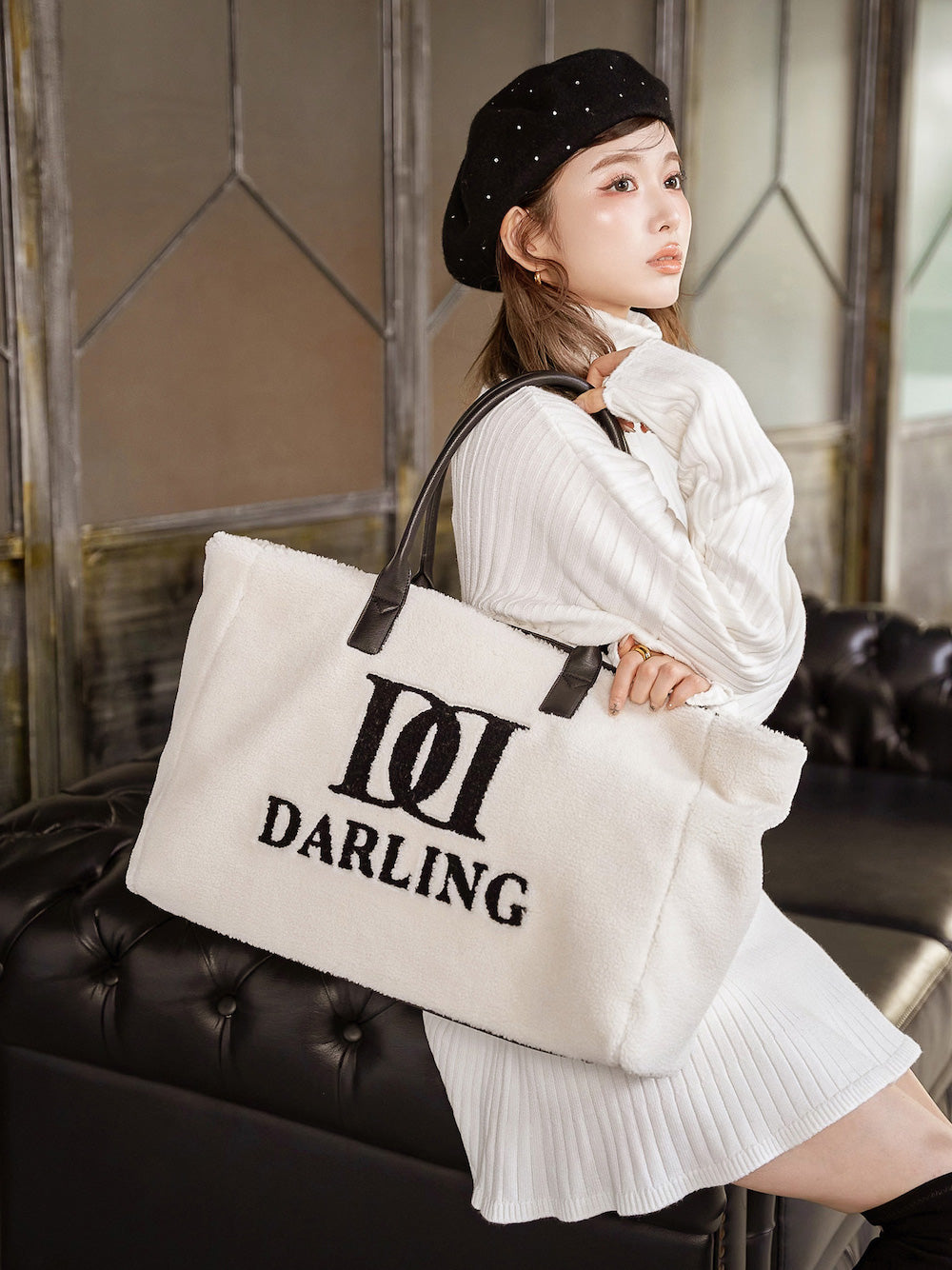 DARLINGファートートバッグ Lucky Bag ダーリッチカラーブラック