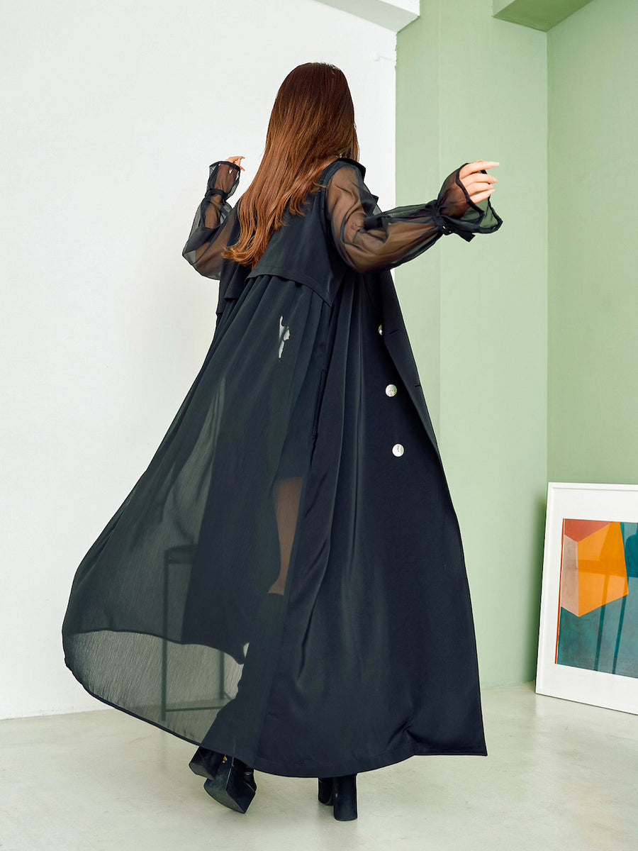 モデル:160cm(着用サイズ:FREE 着用カラー:BLK)