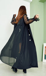 モデル:160cm(着用サイズ:FREE 着用カラー:BLK)