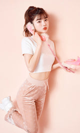 モデル:160cm(着用サイズ:FREE 着用カラー:WHT)