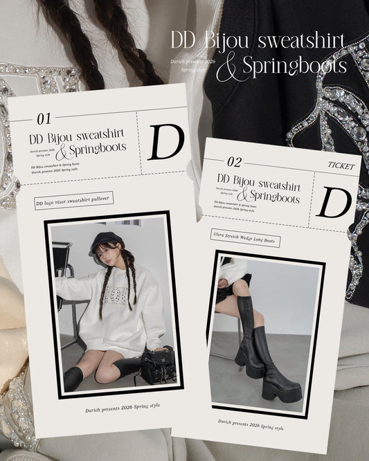 DD Bijou sweatshirt ＆ Springboots