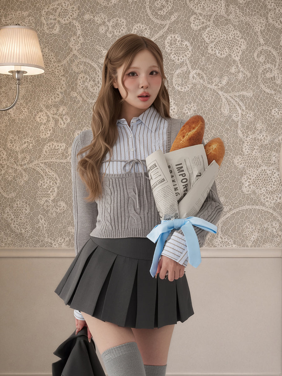 モデル：163cm（着用サイズ：FREE　着用カラー：GRY）