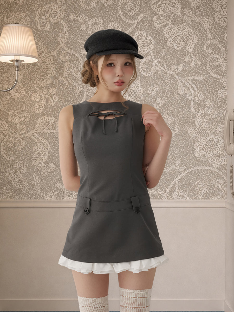 モデル：163cm（着用サイズ：FREE　着用カラー：GRY）